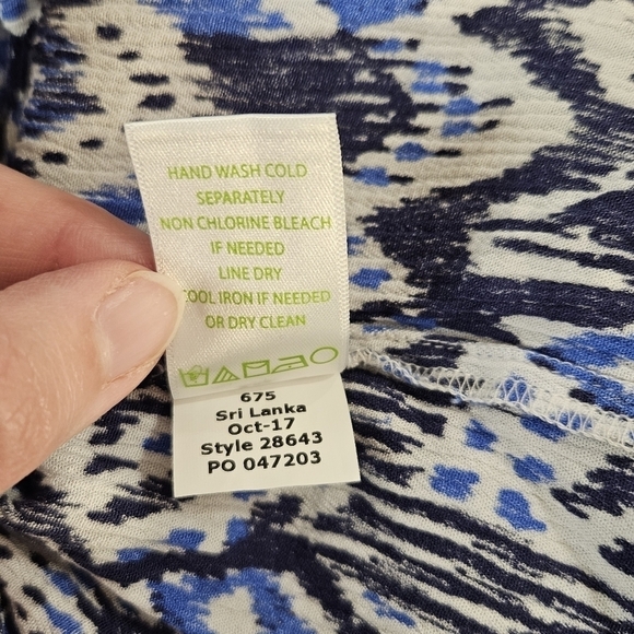 Lilly Pulitzer Flowy Blue Ikat Coin Delaney Swing Dress - Picture 9 of 9